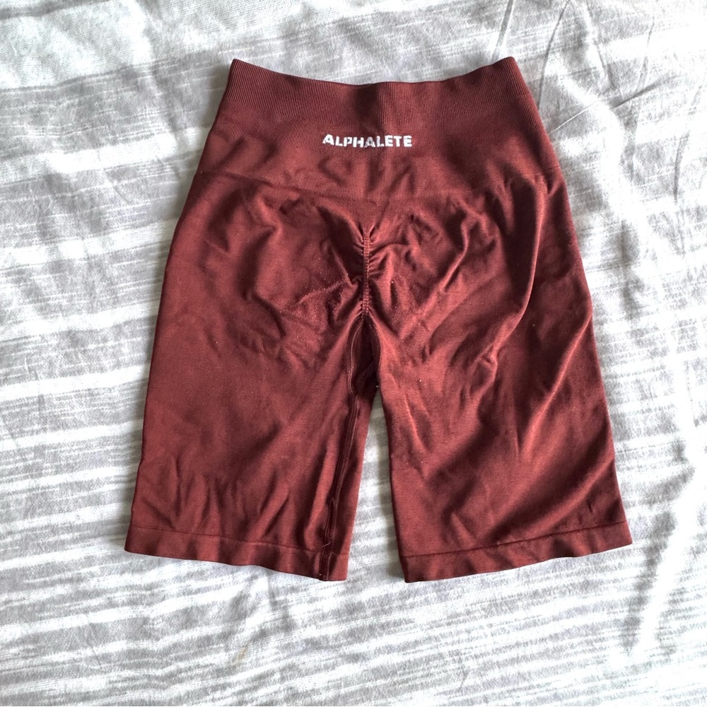 Alphalete Amplify Biker Short Copper size Small